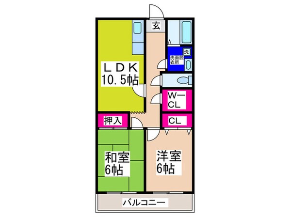 グリ－ンコ－ト川西の物件間取画像